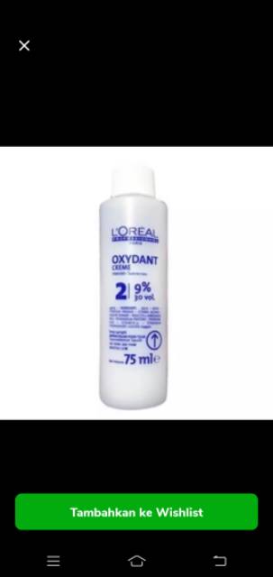 Loreal Oxydant developer mini 100ml campuran Cat Majirel Majifasion 6% 9% 12%