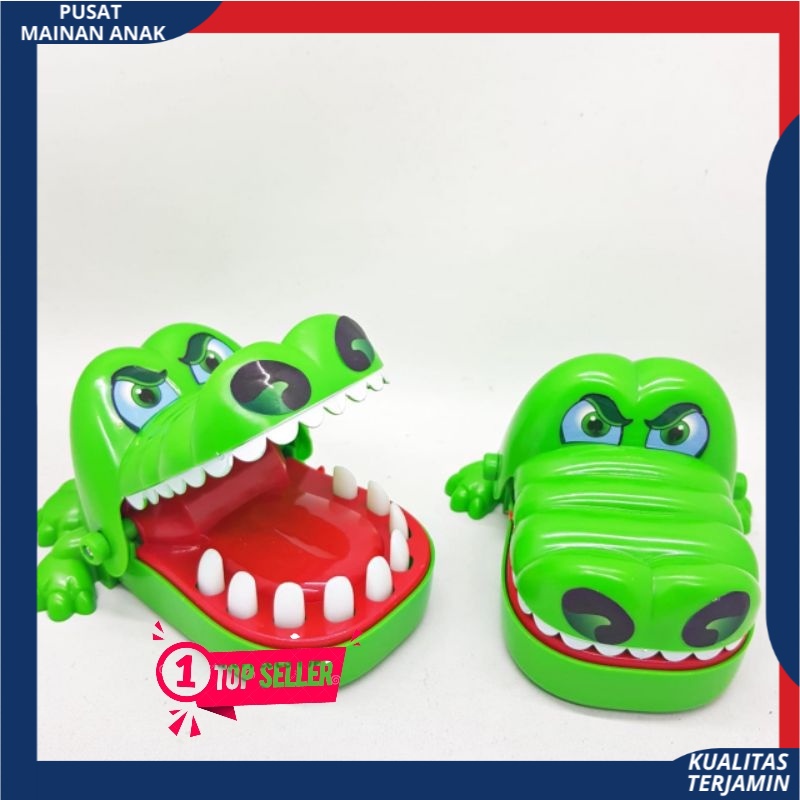 ( BISA COD ) Mainan Anak Crocodile Dentist / Mainan Buaya Gigit Jari Tricky Toy Crocodile Biting Toy Crocodile