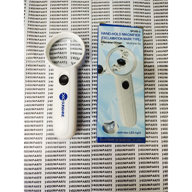 TOOLS LOOP KACA PEMBESAR PLUS LAMPU SUNSHINE MG6B-3 ORIGINAL