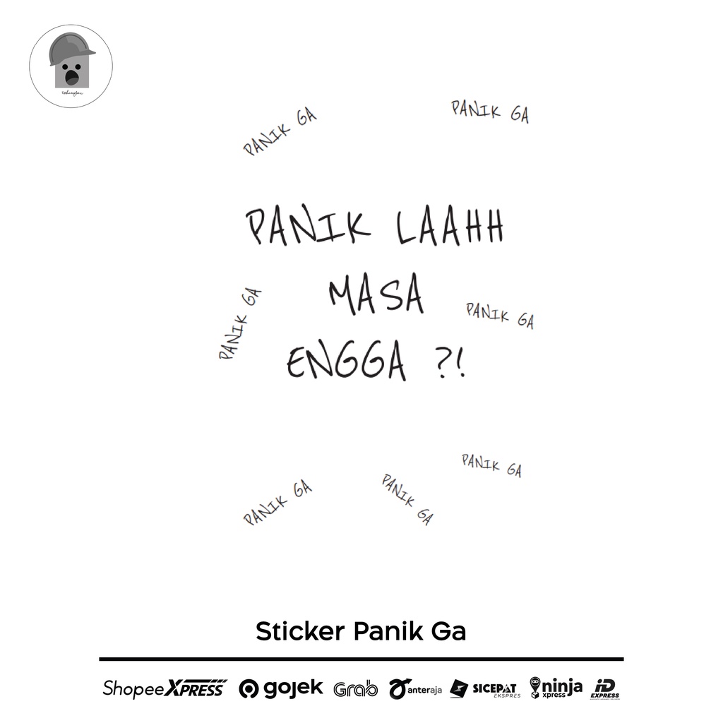 Tukangbox - Sticker Panik Ga Masa Engga Order Kuyy