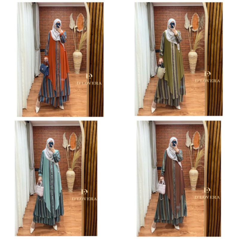 LAURA 5 By Dlovera Original SET TUNIK Adem Kekinian Best Seller Terlaris Murah