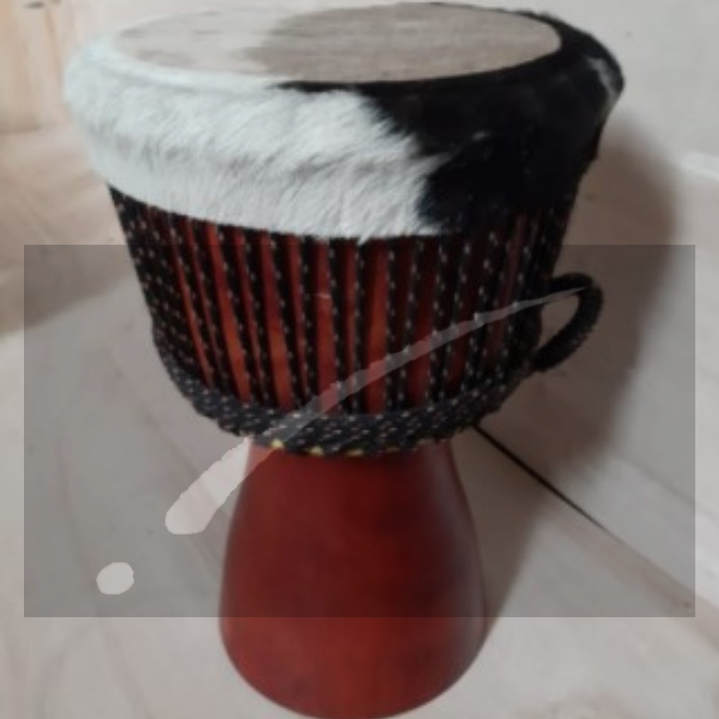 kendang djembe overskin bulu kambing profesional