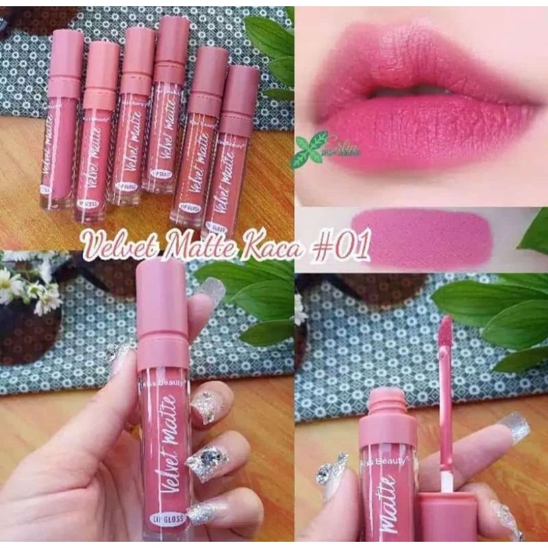 [Best Seller] Lipstik Velvet Matte Kaca by Kiss Beauty