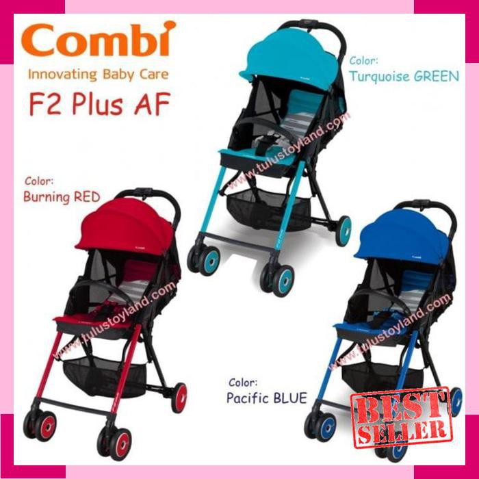 COMBI F2 Plus AF Stroller Anak Premium - Blue