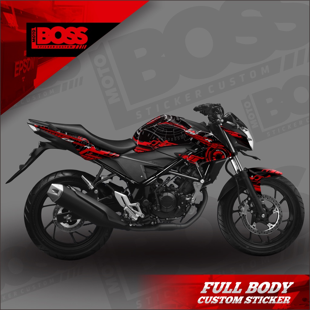 Decal Sticker Full Body Honda CB150 R V2 Tahun 2016 2017 Sticker Decal CB150R V2 Full Body Motif tec