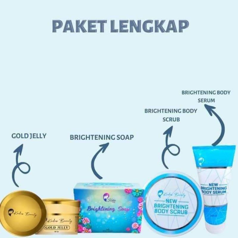 Kedas Beauty Sabun / Gold Jelly / Body Serum / body scrub/ kedas beauty medan/ original BPOM-8