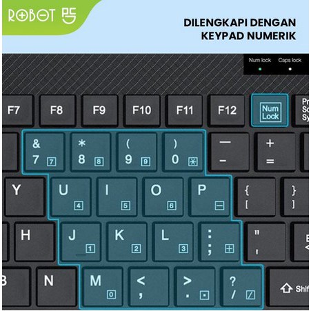 ITSTORE Keyboard ROBOT RK10 Portable Mini Wired Ultra-Thin Tombol Silent  usb Garansi Resmi 1 Tahun RK-10