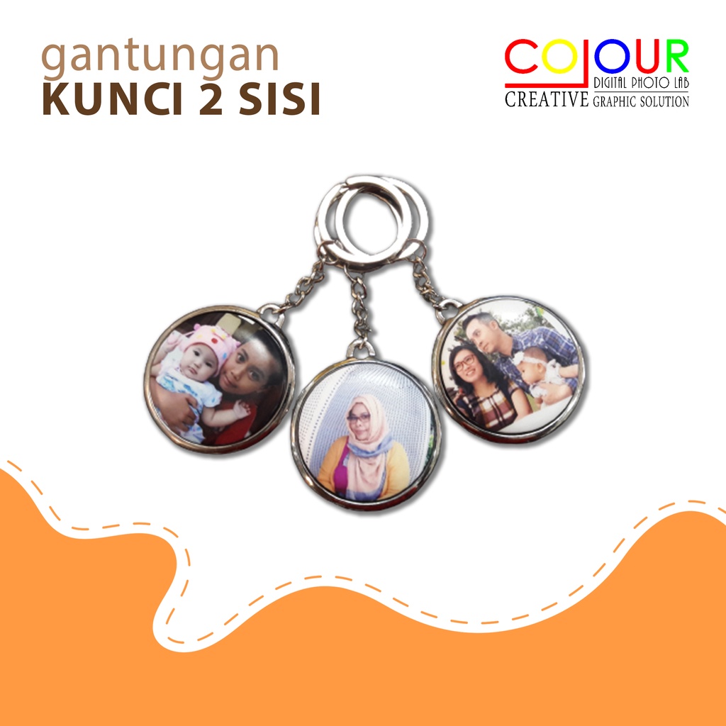 GANTUNGAN KUNCI 2 SISI
