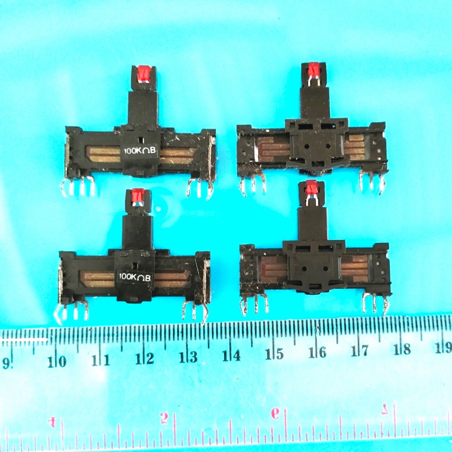 Jual potensio geser Equalizer compo fader mixer 3.5cm B100k 6P stereo