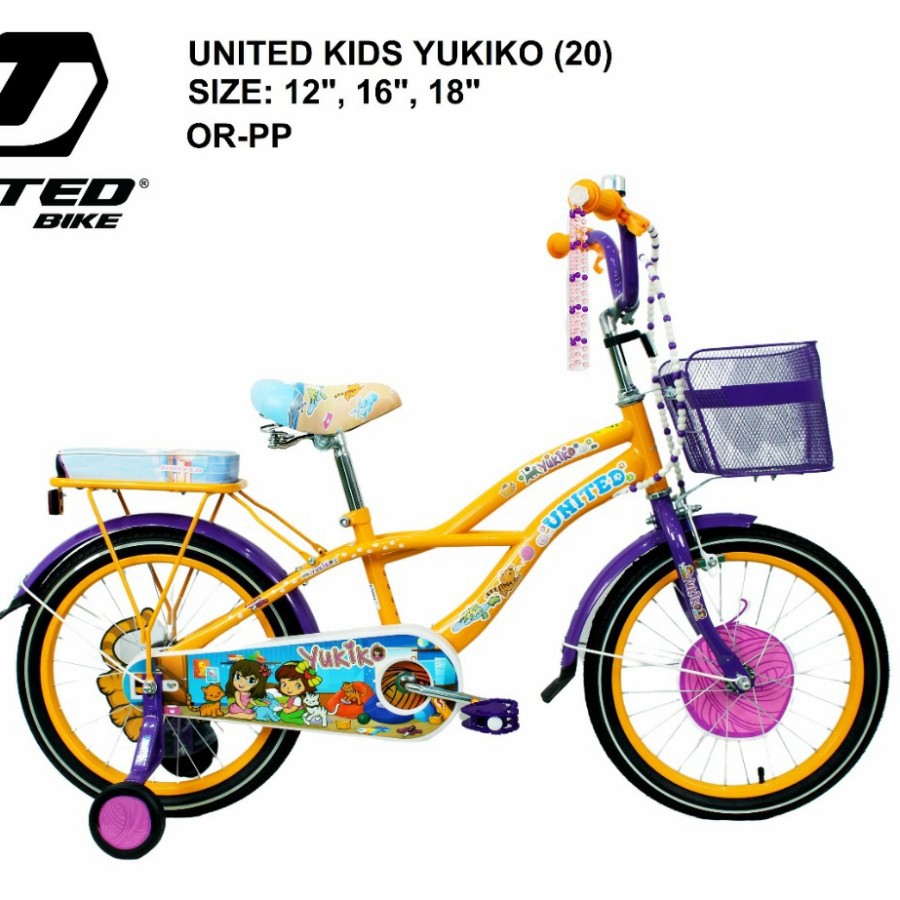 SEPEDA KERANJANG ANAK UNITED YUKIKO 18 INCH