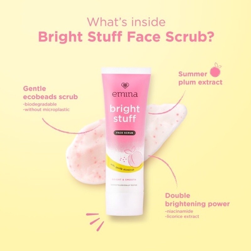 EMINA bright stuff face scrub