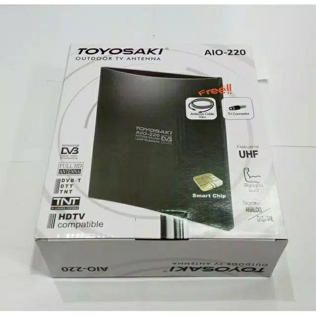 Antena Tv Indoor (Dalam) / Outdoor (Luar) Toyosaki Aio 220 Digital / 228 USB