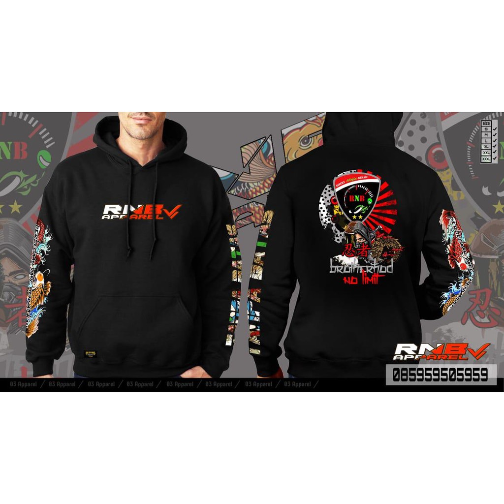 Hoodie - RNB Apparel Hitam
