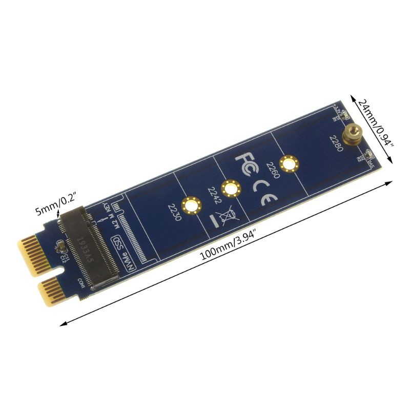 Vivi Pcie Ke M2 Adapter Nvme Ssd M2 Pcie X1 Raiser Untuk 2230 2242 2260 2280 M.2