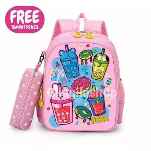 GGS Tas boba/Ransel Anak Boba/Tas pop it/Tas sekolah anak/Ransel anak TK/Tas anak TK cewek/Tas anak TK perempuan/Tas sekolah anak cewek/Tas sekolah anak TK/Tas sekolah anak gendong