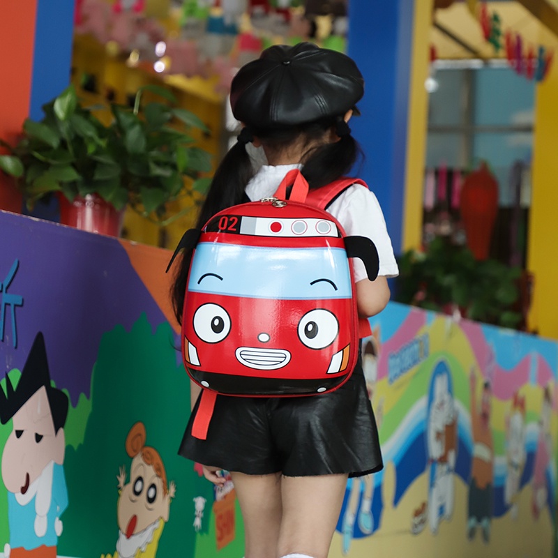 Serenity Tas Ransel Sekolah Anak TK SD SMP SMA Unisex Perempuan Laki Laki Import / Backpack School / School Bag / Karakter Tayo Mobil / 434