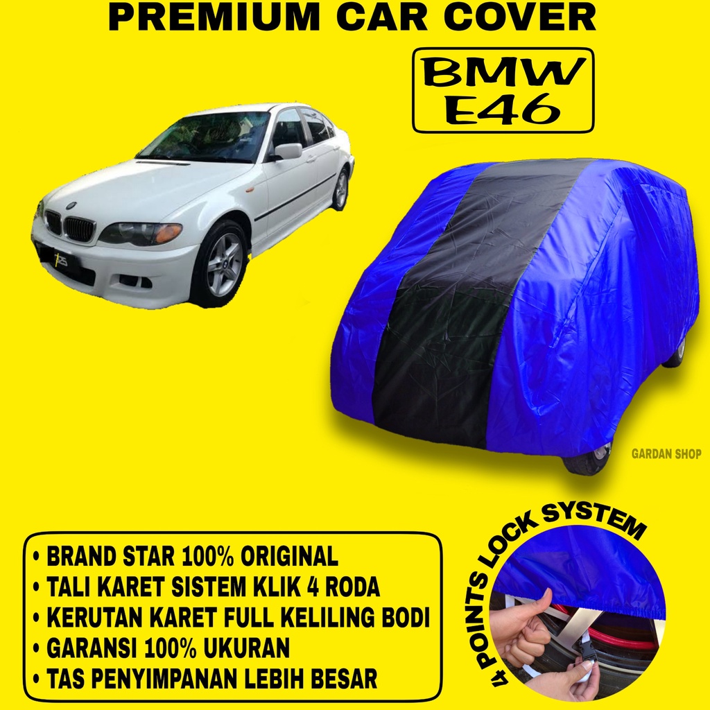 Body Cover BMW E46 BIRU HITAM Penutup Bodi Mobil Bmw E46 Waterproof PREMIUM