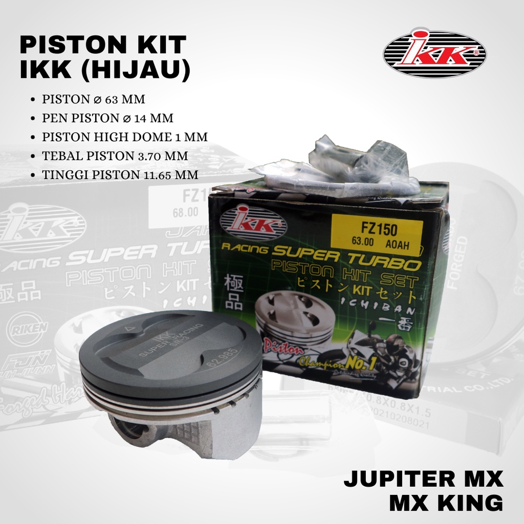 Piston IKK mx mx king 63 pin 14 HIJAU