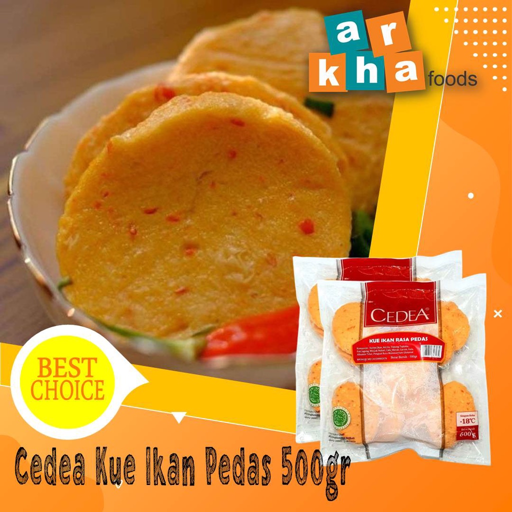 

CEDEA KUE IKAN PEDAS 500GR / CEDEA SEAFOOD FROZEN FOOD