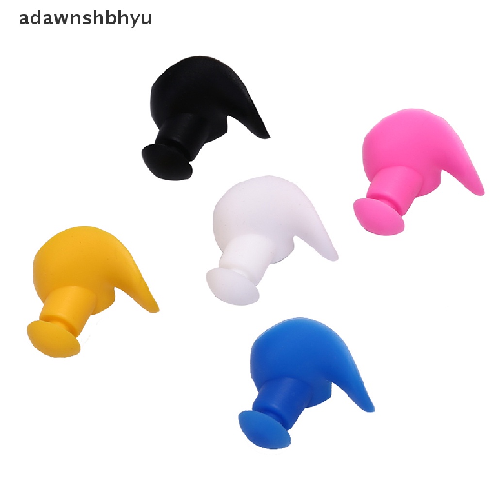 Adawnshbhyu 5pasang Ear Plug Busa Anti Bising Silcone Lembut Untuk Renang Tidur Kerja Musim Panas