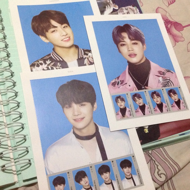BTS Wings tour OFFICIAL stample seal jimin,jungkook & suga