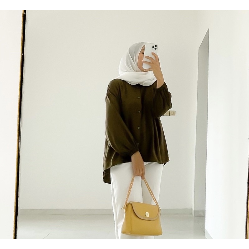 Sheren Oversize | Rayon twill uniqlo premium | warna basic | warna pastel