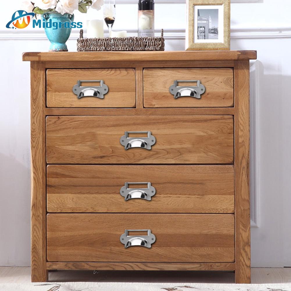 Midgrass Stainless Drawer Label Pull Cabinet Frame Handle File Name Card Holder Shopee Indonesia