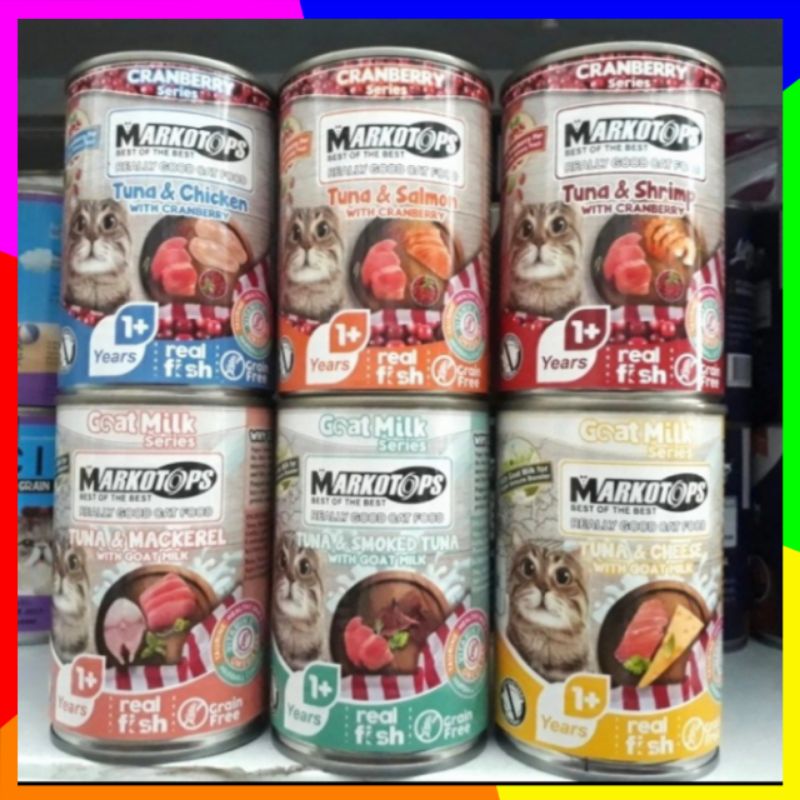 Makanan Basah Kucing Markotops Kaleng 400gr All Varian