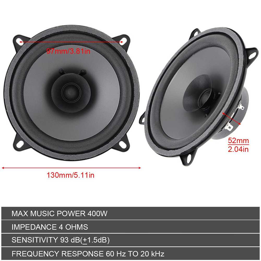 IDN TECH - PCINENER Speaker Subwoofer Mobil HiFi 5 Inch 400W 1 PCS - TS-501