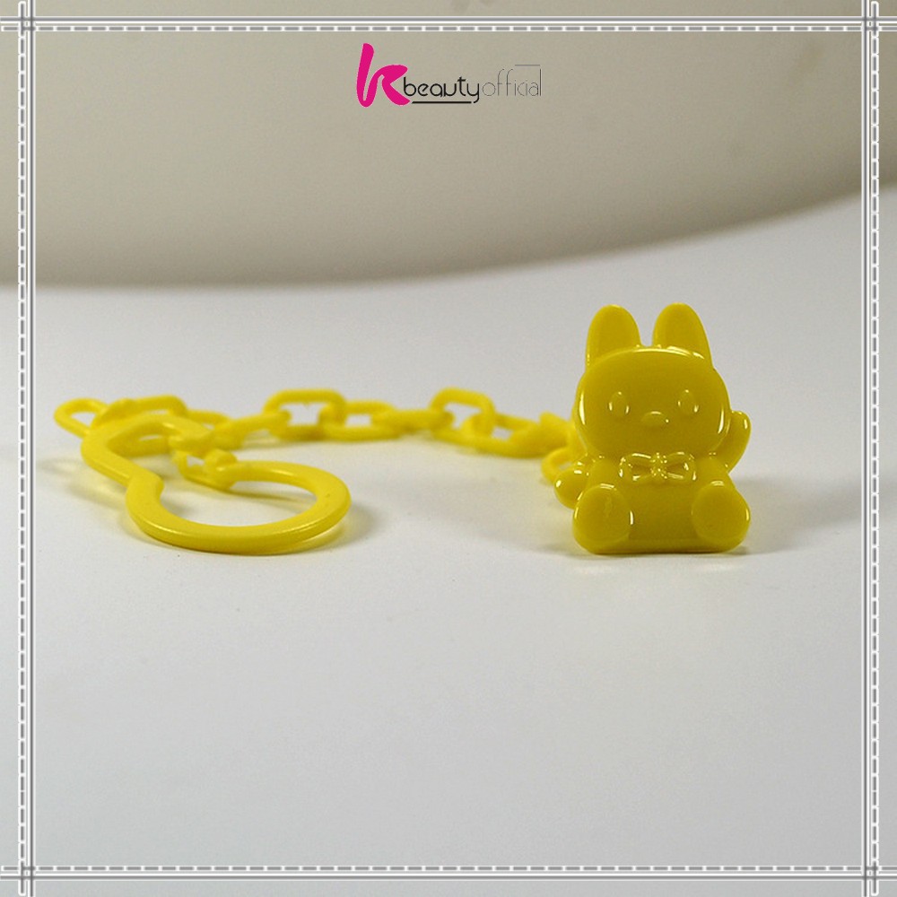 KB-C43 Tali Gantungan Empeng Baby / Klip Rantai Penjepit Dot Bayi / Teether Clipper Pacifier Holder-TALI EMPENG KUNING