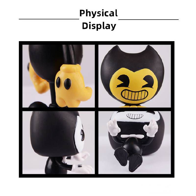 Bendy Horror Game Cartoon Toy Action PVC Anime Figure Collection Model Dolls For Kids Children Christmas Gifts