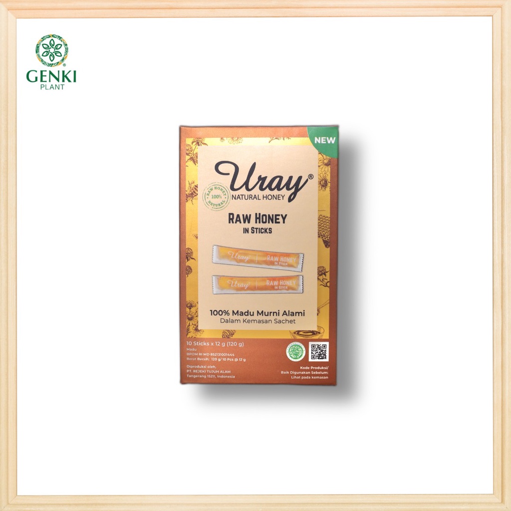 

Uray Raw Honey In Stick (Madu Hutan Uray Sachet) - 1 box (10 sticks)