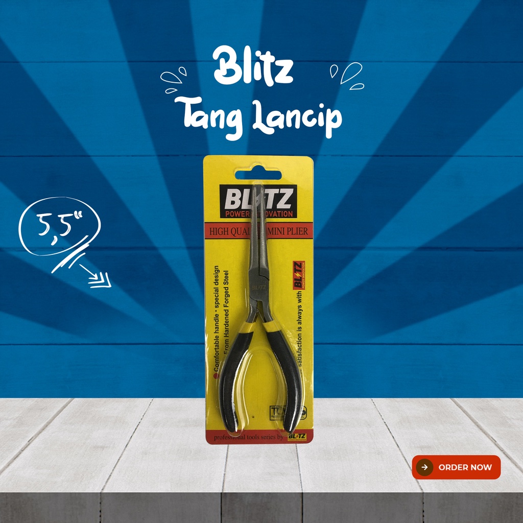 Tang Mini Buaya Cucut Lancip Panjang Blitz Tanpa Gerigi
