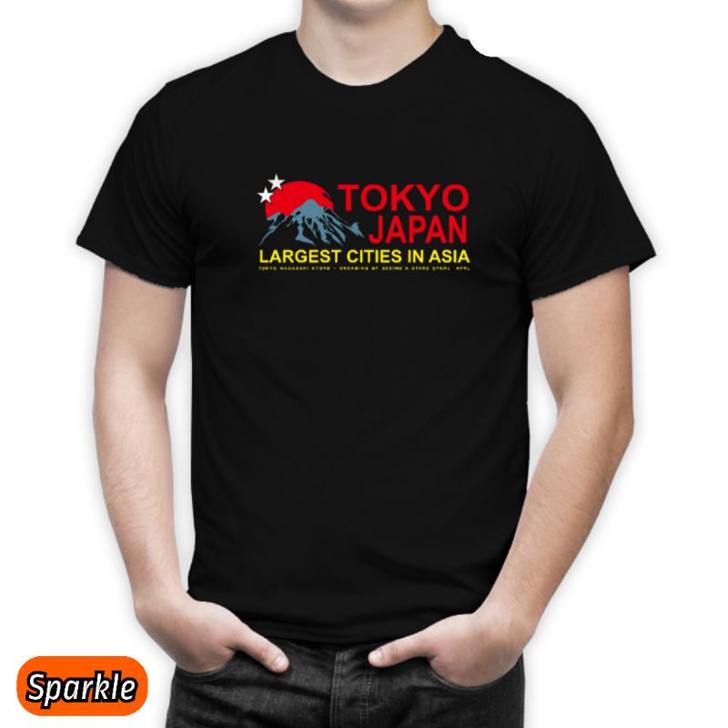 Kaks Distro Motif tulisan Tokyo Japan Cotton Combad 30s - Sparkle