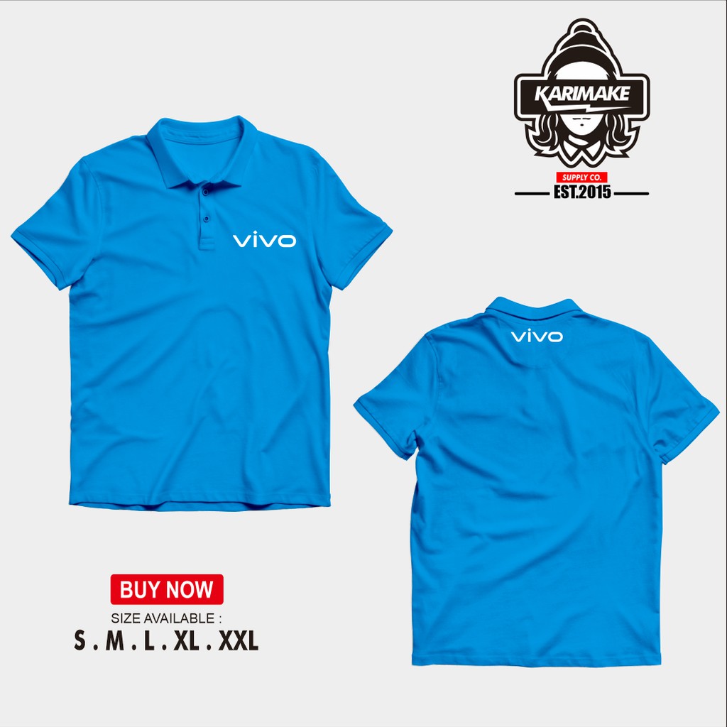 Polo Shirt Kaos Polo Vivo Smartphone Logo 2019 Kaos handphone kaossablonsaya