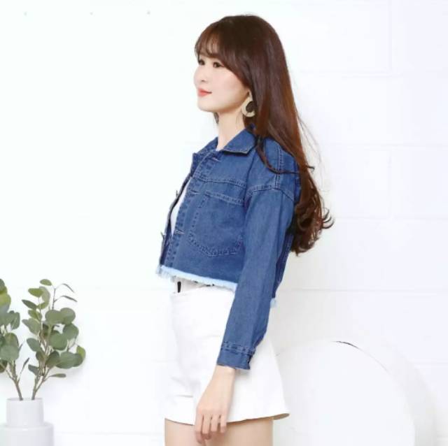 JACKET JEANS SHINTA LIGHT BLUE / DARK BLUE