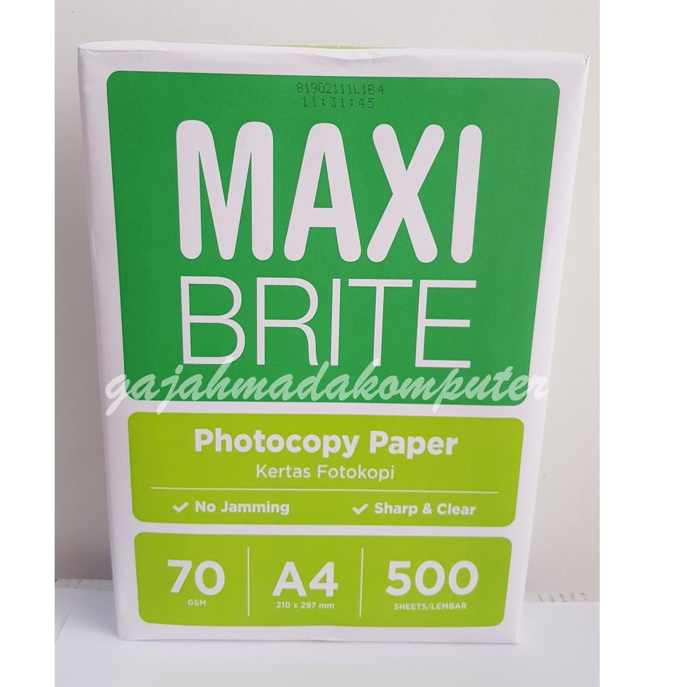 

xnut Kertas HVS A4 70 gr 70 gsm 70gram MAXI BRITE ♦ 16