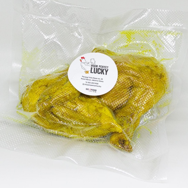 

Ayam Penyet Lucky 2pcs Bumbu Kuning Ayam Goreng