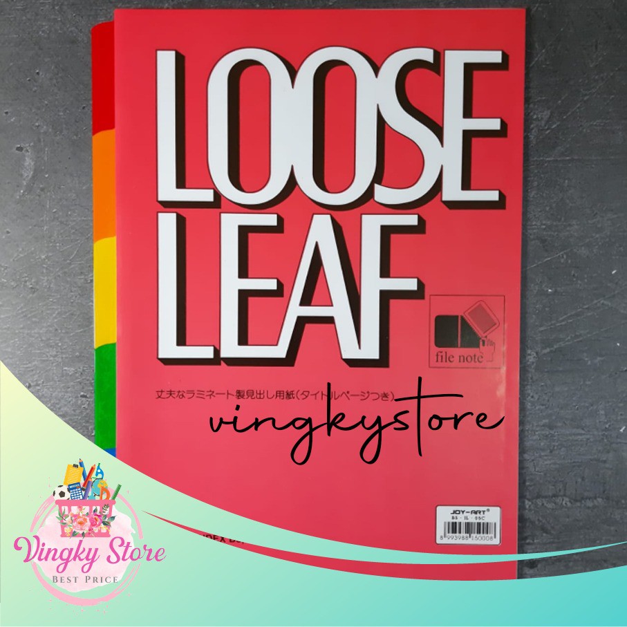 

Pembatas Isi File Binder / Loose Leaf B5-IL-05C