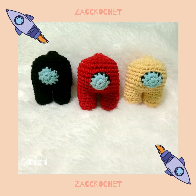 Boneka Rajut Among Us/Amigurumi Among Us