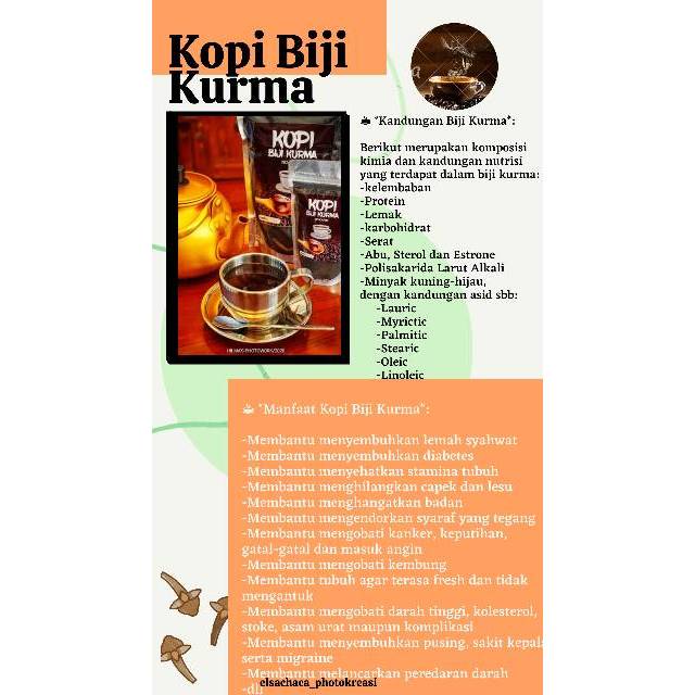 Kopi Biji Kurma 100gr 500gr Dan 1kg Indonesia