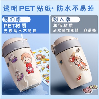 Sticker Lucu Aesthetic 2D 3D Stiker Botol Minum Anak Stiker Buku Diary DIY Sticker Laptop Stiker HP