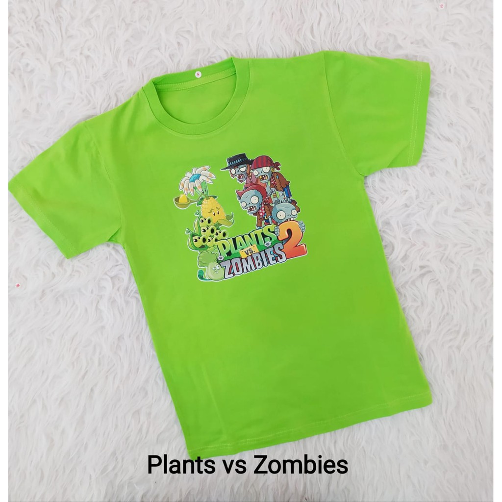 Jual Plants Vs Zombies Kaos By Request Desain Indonesia Shopee Indonesia