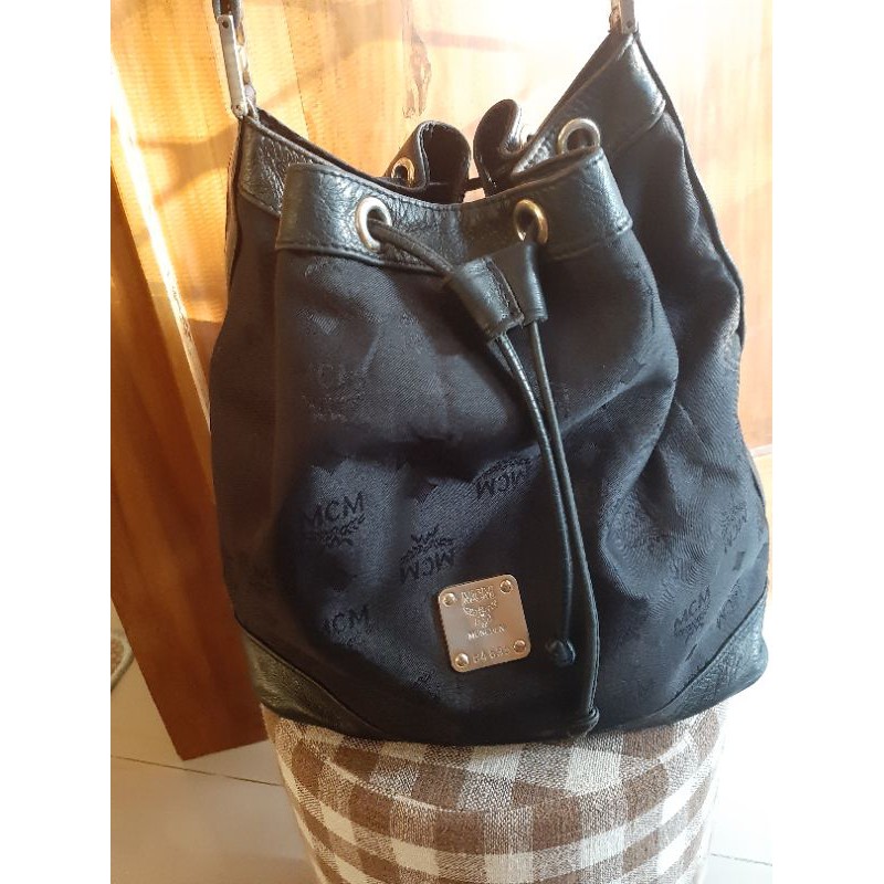 Preloved Tas MCM Serut Bucket Muenchen authentic