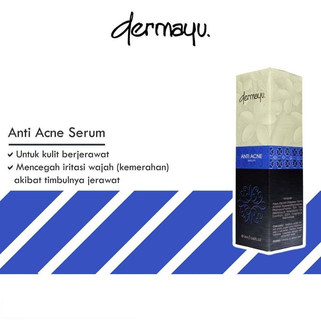 [ORI] Dermayu Serum Anti Acne Membantu Merawat Kulit Berjerawat dalam 2 Minggu Original dan BPOM