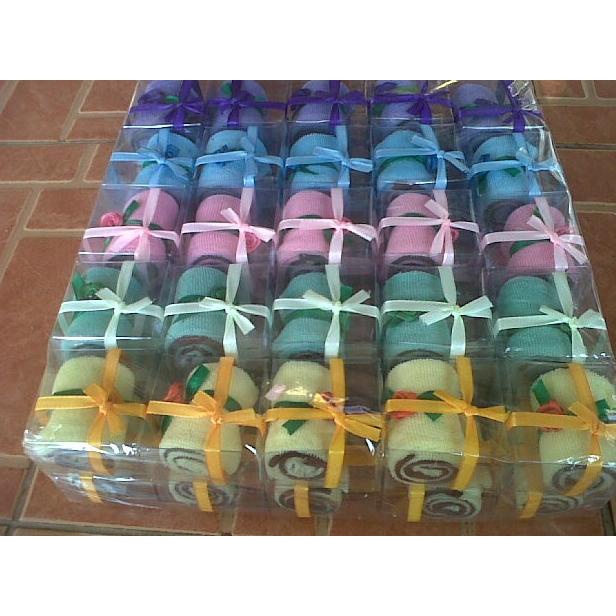 Best Product Souvenir Pernikahan - Saputangan Handuk Kecil Gulung Mini Coklat - Paling Dicari
