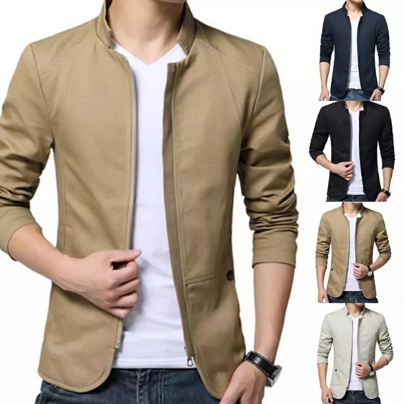 Jaket Pria Casual Terbaru Import Original slimfit Jaket Semi Formal Jasket Pria Keren Jas Pria