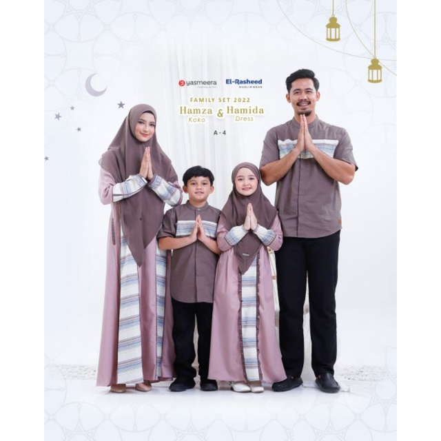 YASMEERA - READY FAMILY SET HAMZA HAMIDA / KODE A4 /SARIMBIT KELUARGA 2022/ COUPLE SERAGAMAN / SARIM