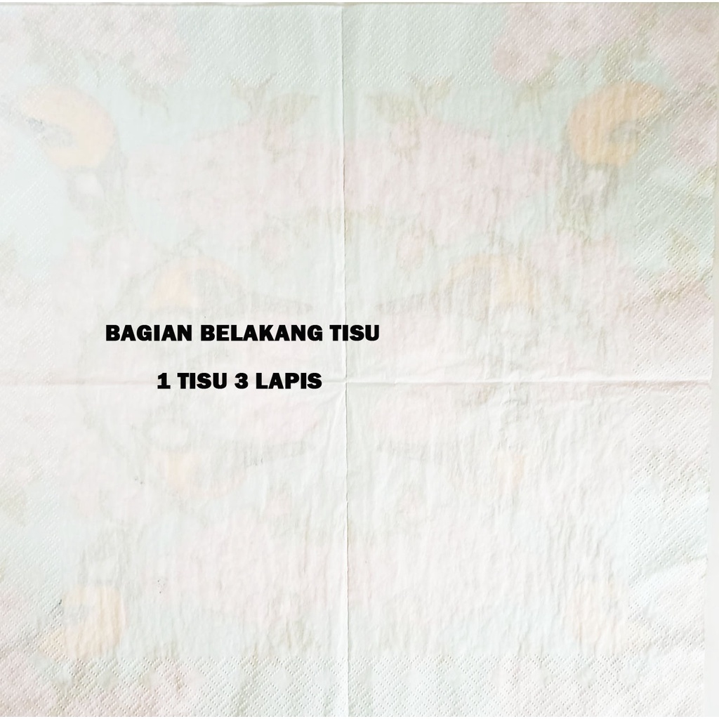 Tisu Napkin Kerajinan  Decoupage  Eropah  33X33 CM TE 2063 TTS