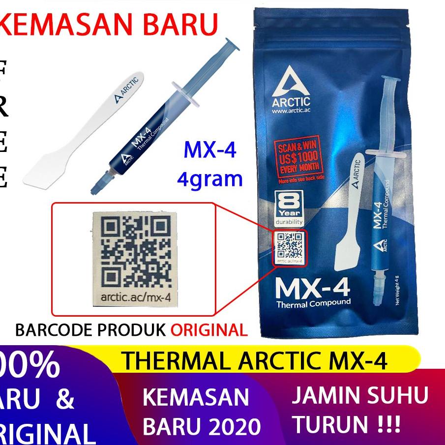 ♥ Arctic Cooling MX-4 MX4 Thermal Compound Paste 4 Gram Thermal Paste ♦